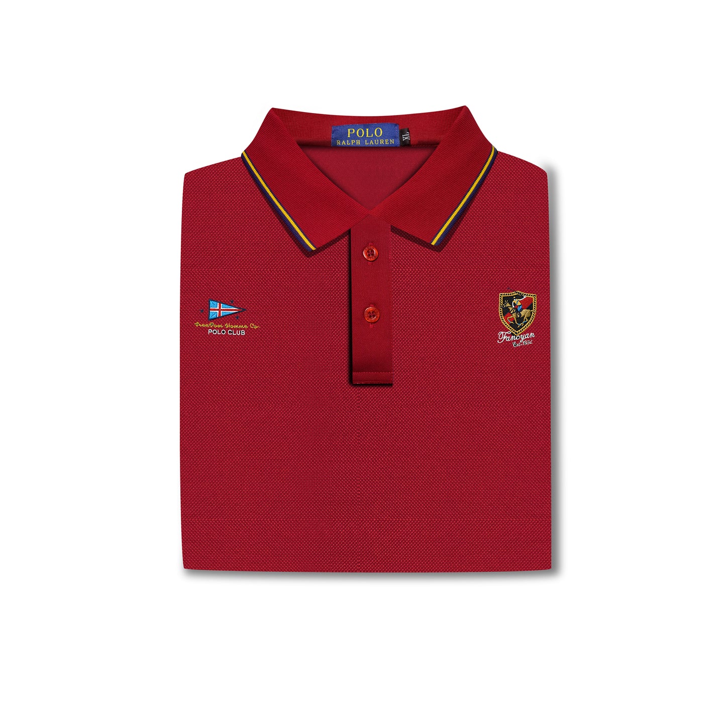 Maroon Polo – Crest Embroidery & Contrast Trim