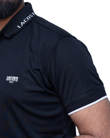 Black Color Polo T-shirt For Men