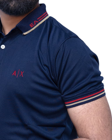 Blue Color Polo T-shirts For Men