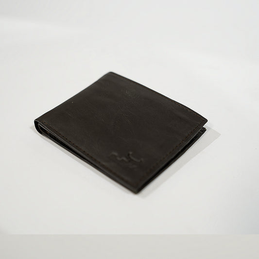 Dark Brown Genuine Leather Men’s Wallet – Slim Classic Design