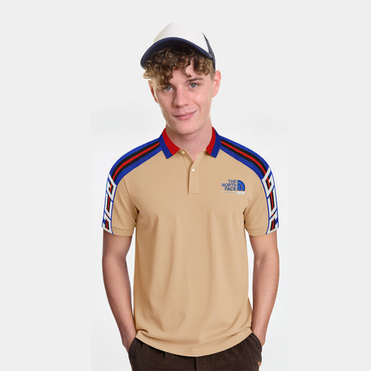 Men’s Beige Polo T-Shirt – Stylish Casual Wear