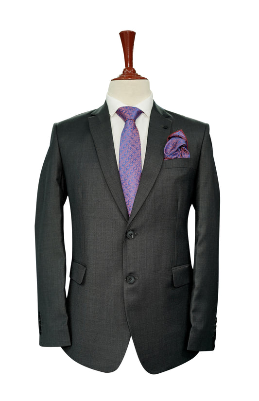 Charcoal Grey Executive Suit – Premium Imported Fabric