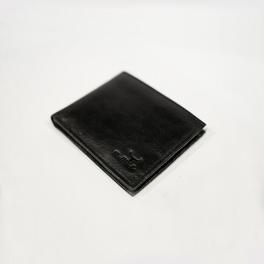 Black Genuine Leather Men’s Wallet – Slim & Stylish