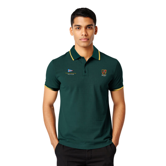 Green Polo – Yellow Trim & Crest Edition