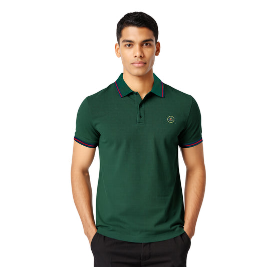 Men’s Green Polo – Badge Style Edition