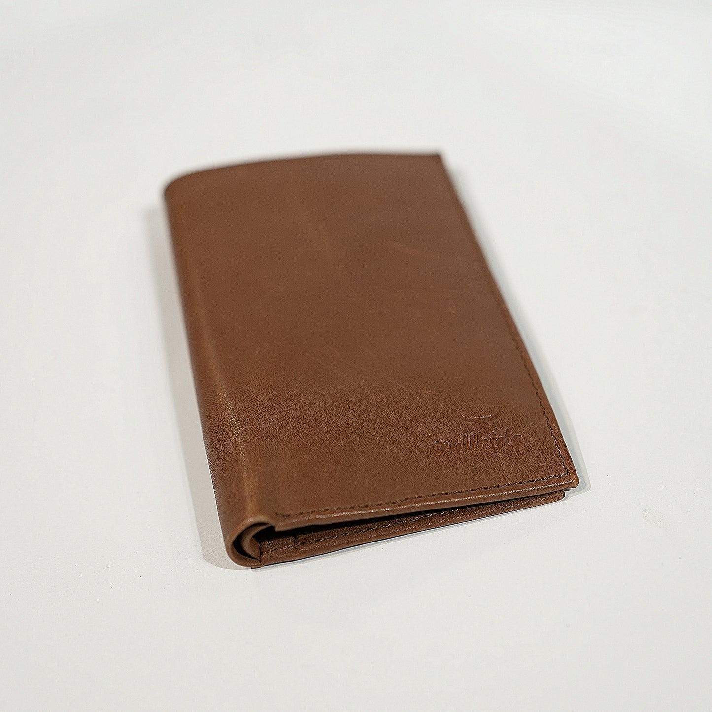 Tan Brown Genuine Leather Long Wallet – Classic Slim Design