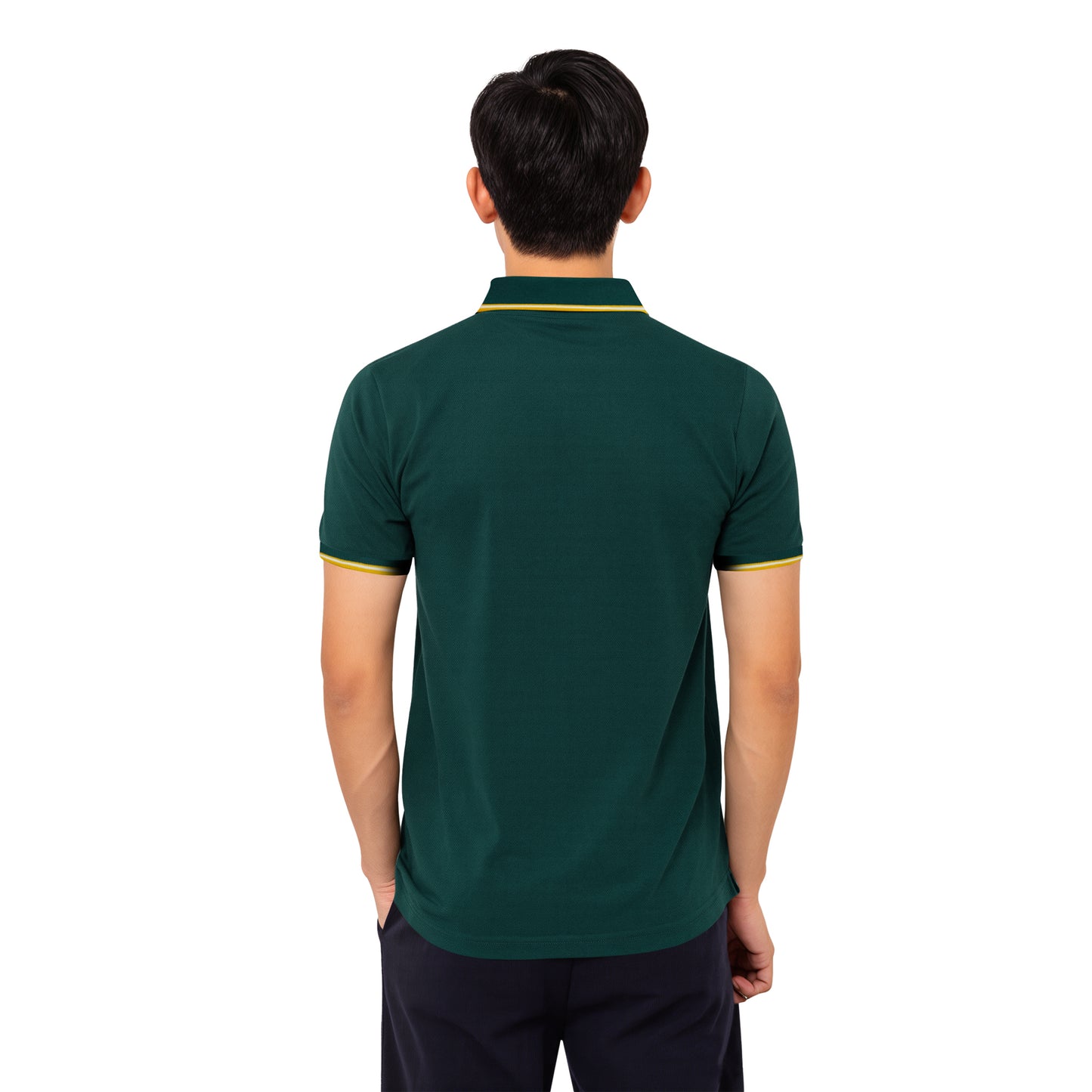 Green Polo – Yellow Trim & Crest Edition
