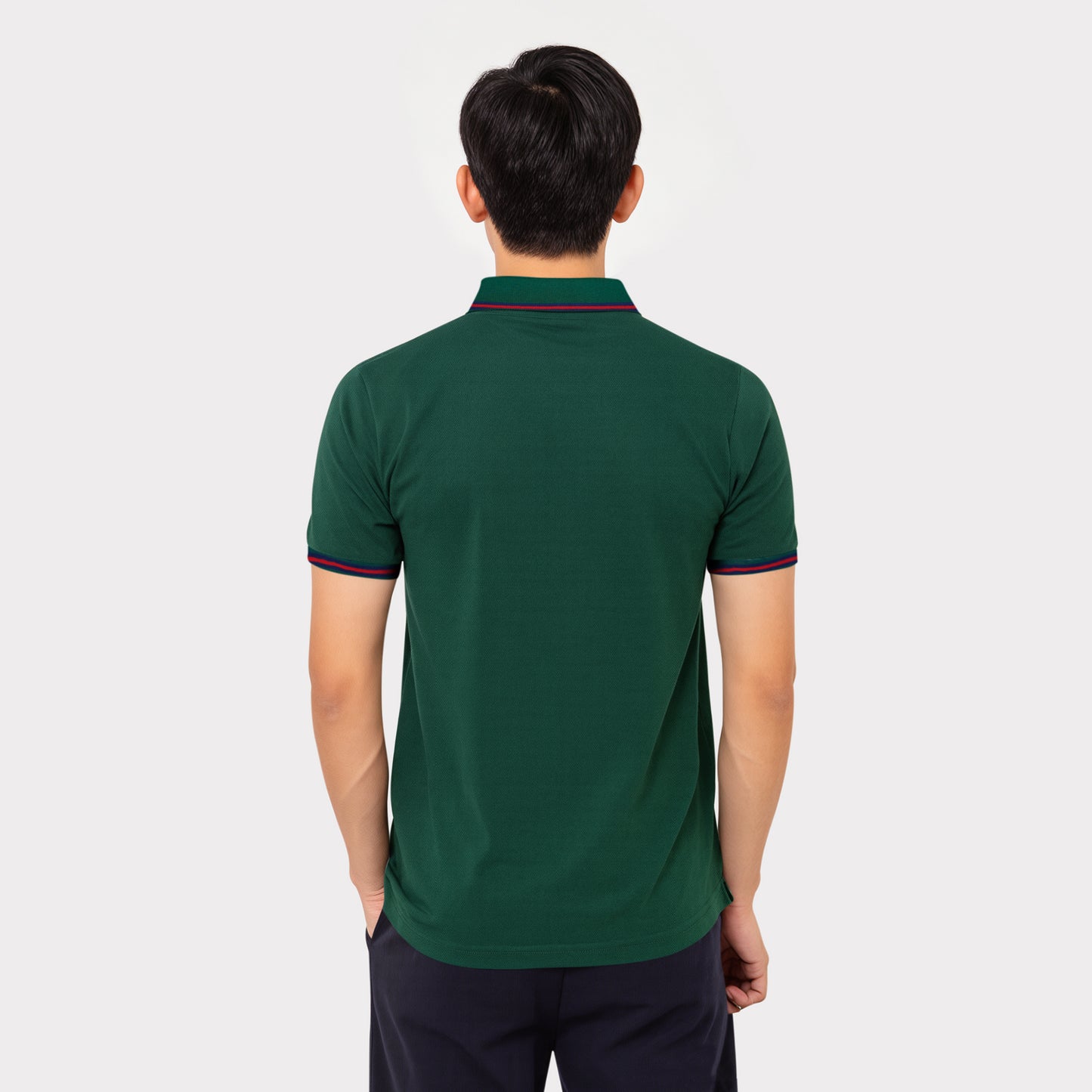 Men’s Green Polo – Badge Style Edition