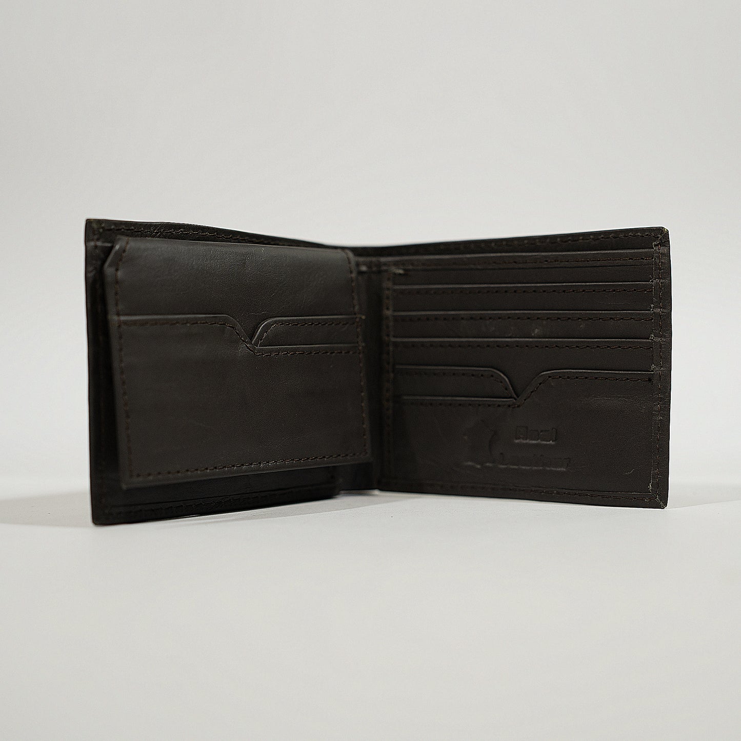 Dark Brown Genuine Leather Men’s Wallet – Slim Classic Design