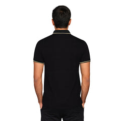 Hugo Boss Black Polo – Gold Logo & Contrast Trim