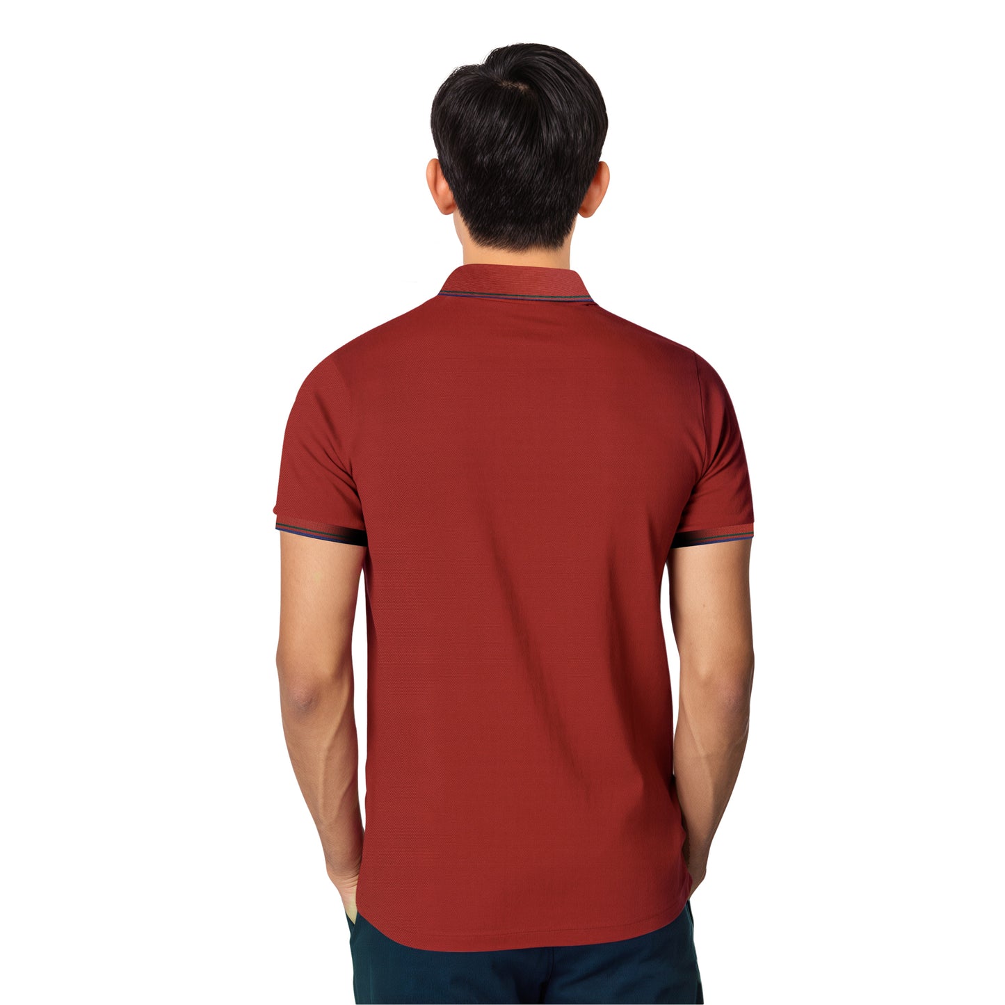 Hugo Boss Rust Polo – Black Logo & Contrast Detailing