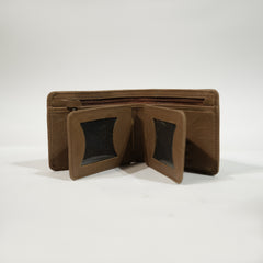 Light Brown Genuine Leather Men’s Wallet – Classic Slim Design