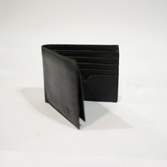 Black Genuine Leather Men’s Wallet – Slim & Stylish