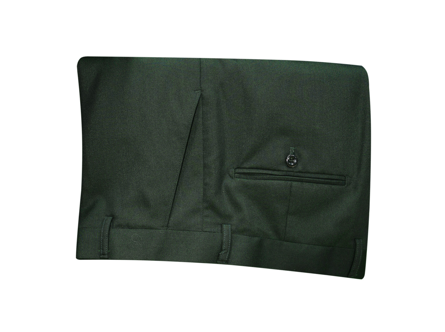 Dark Green 3-Piece Men’s Suit with Waistcoat & Chain Brooch