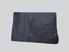 Charcoal Grey 3-Piece Men’s Suit with Waistcoat & Chain Brooch