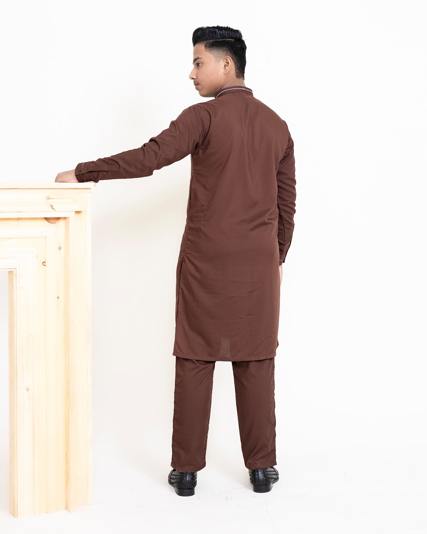 Brown Color Kurta Pajama.