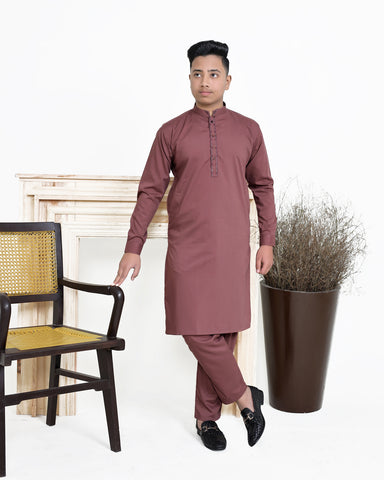 Maroon Color Kurta Pajama.