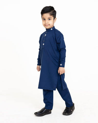 Navi blue Color Kurta Pajama.