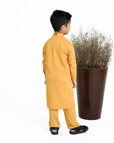 Yellow Color Kurta Pajama.