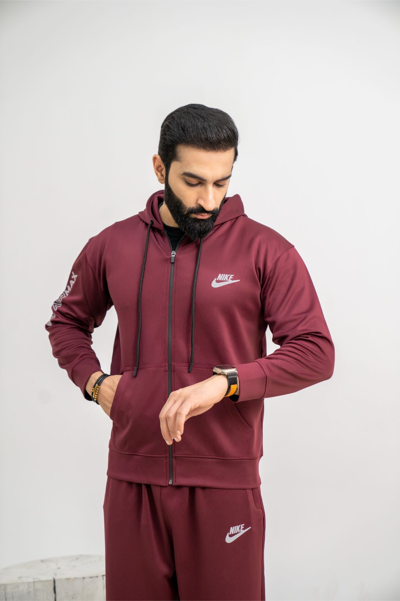 Men’s Maroon Premium Tracksuit