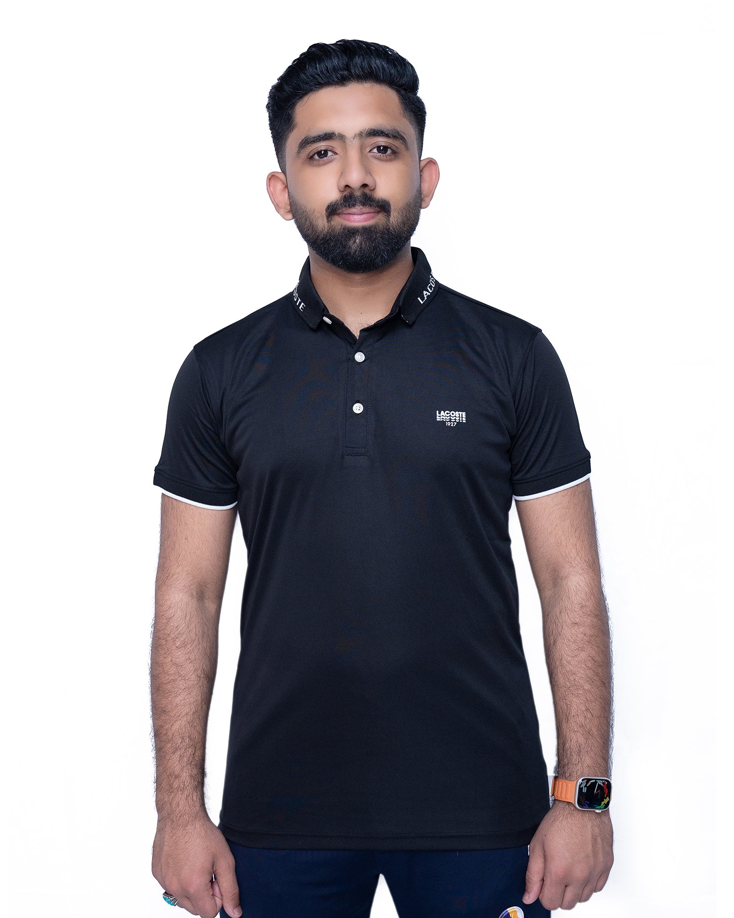 Black Color Polo T-shirt For Men