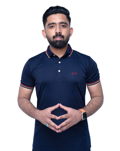 Blue Color Polo T-shirts For Men