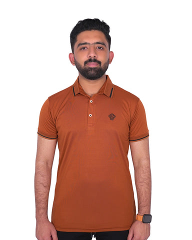 V Design Polo T-Shirt For Men