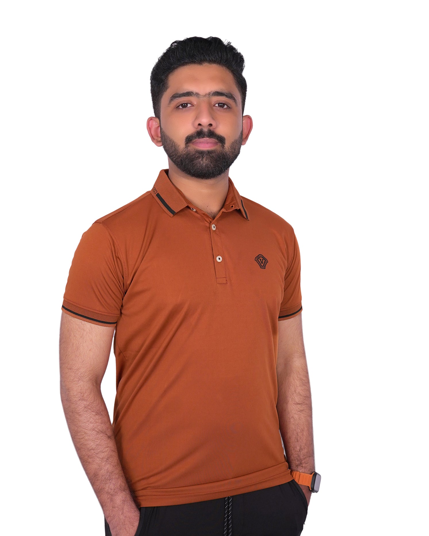 V Design Polo T-Shirt For Men