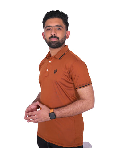 V Design Polo T-Shirt For Men