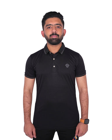 V Design Polo T-Shirt For Men