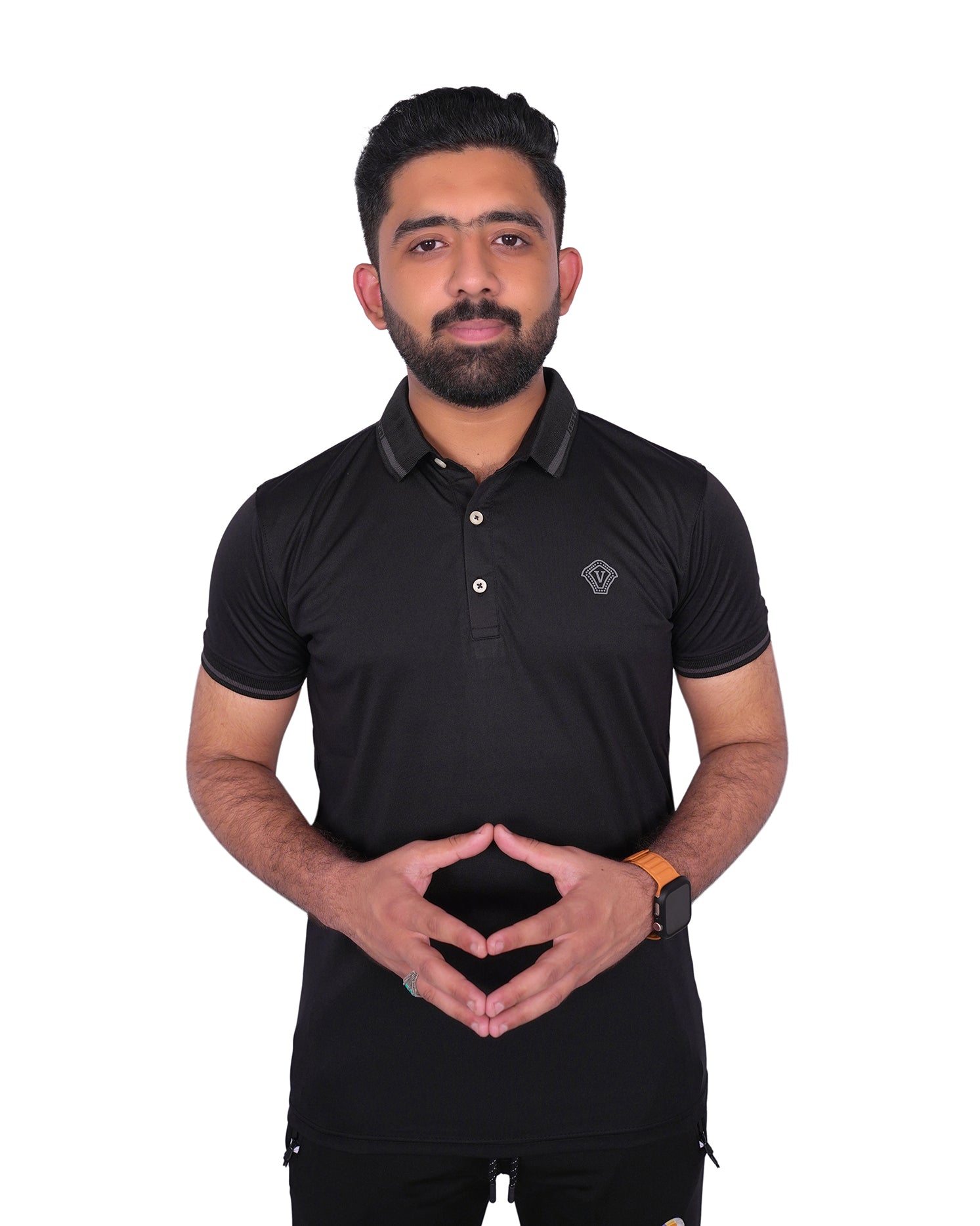 V Design Polo T-Shirt For Men