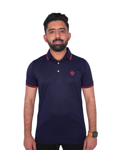 V Design Polo T-Shirt For Men