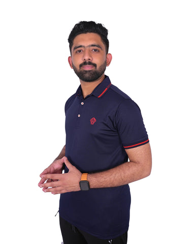 V Design Polo T-Shirt For Men