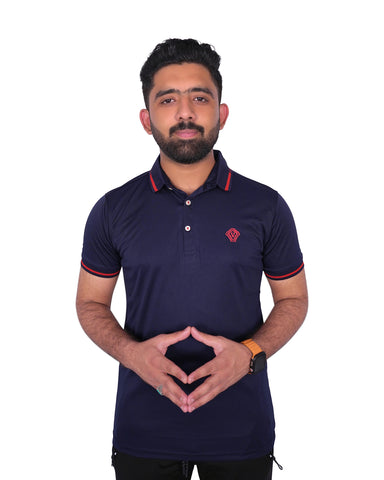 V Design Polo T-Shirt For Men