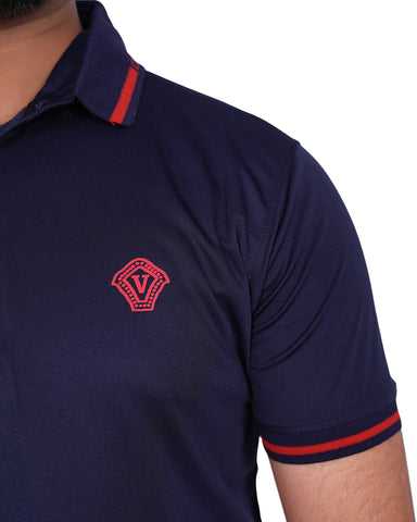 V Design Polo T-Shirt For Men